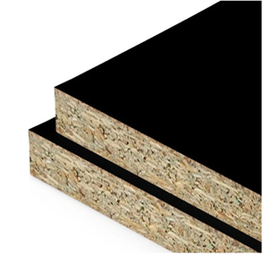 PARTICLEBOARD MOISTURE RESISTANT (MR) BLACK MELAMINE (STIPPLE)