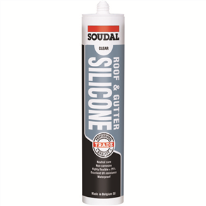 SOUDAL SILICONE ROOF & GUTTER CARTRIDGE 300ml