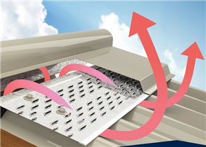 VENT-A-ROOF SUITABLE for CUSTOM ORB ROOF PITCH 10 DEGREES