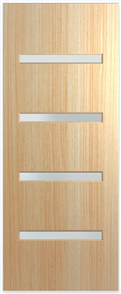 HUME DOORS VER4 ENTRANCE DOOR  TASSIE OAK