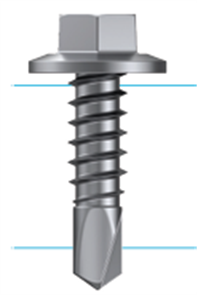 BREMICK METAL HEX SELF DRILLER SCREW
