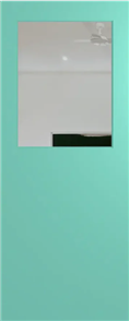 HUME DOOR XF3 - ½ GLASS DURACOTE (TEMPERED HARDBOARD) SOLICORE GLAZED TRANSLUCENT