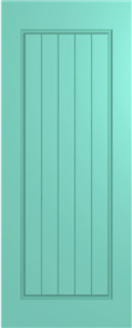HUME DOOR XV18 VAUCLUSE (HMR MDF CORE) DURACOTE (TEMPERED HARDBOARD) (ROUTED ONE SIDE)
