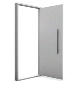 HUME DOOR BANDIT (SECURE) ASSEMBLED in 2410x887x140x40mm MERANTI WEATHERGUARD FRAME