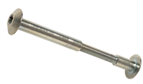 POST SUPPORT CONCEALED THREAD BOLT, TORX HEAD ZINC - NICKEL COATED (GALV)