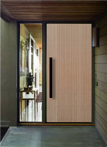 BAMBOO DOOR JANUS - ROUTED BOTH SIDES STRAND WOVEN CARBONISED