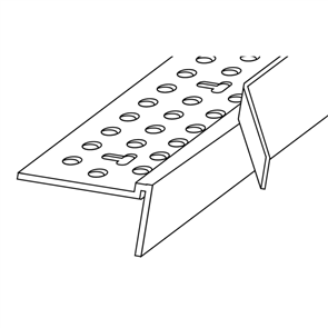 BEAD/TRIM TEAR-A-WAY 'L', PVC,  for 10mm PLASTER, 3000mm