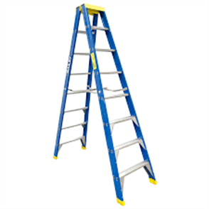 LADDER FIBREGLASS DOUBLE SIDED INDUSTRIAL 150kg